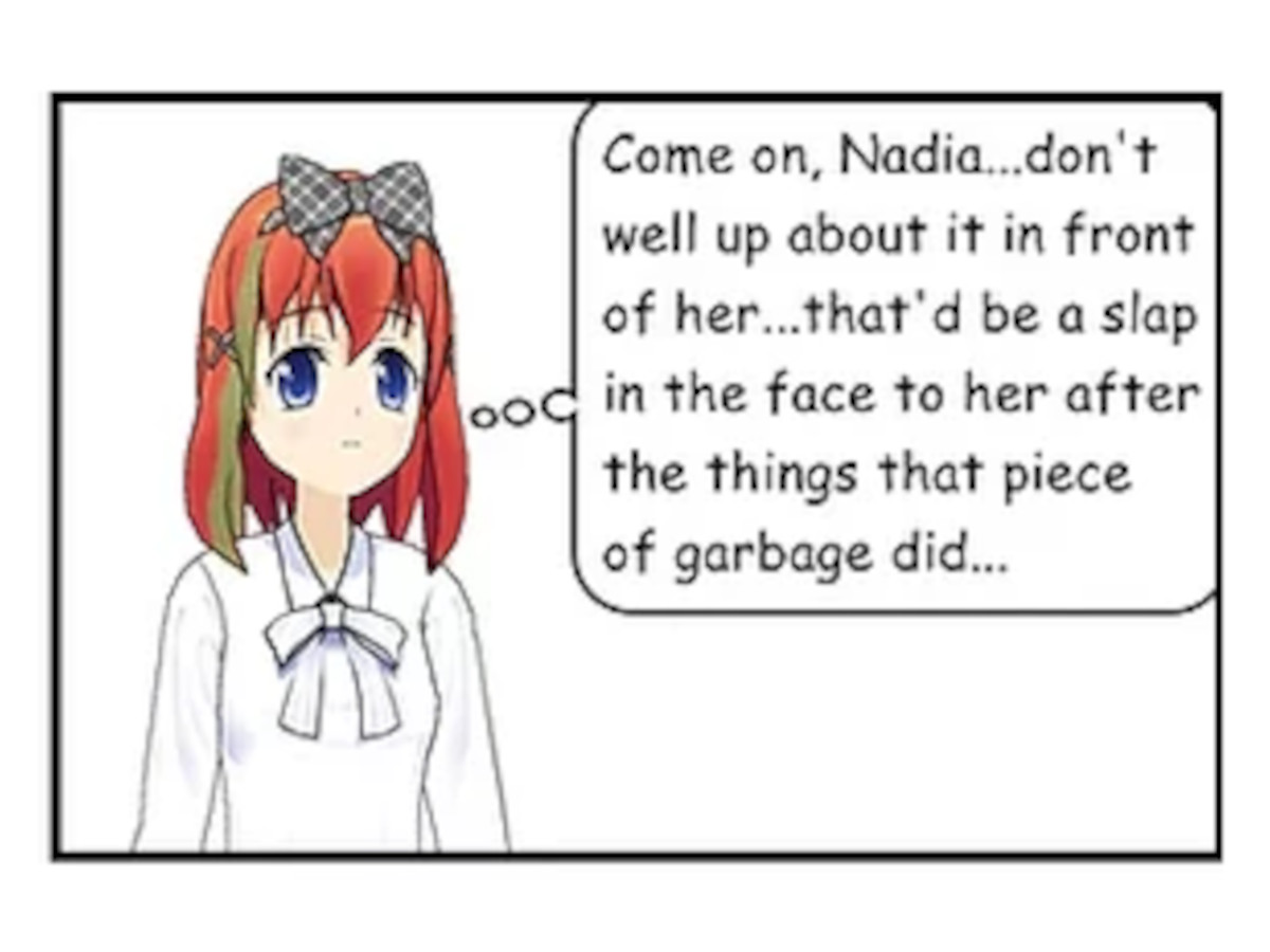 Come on Nadia, don't well up about it in front of her...