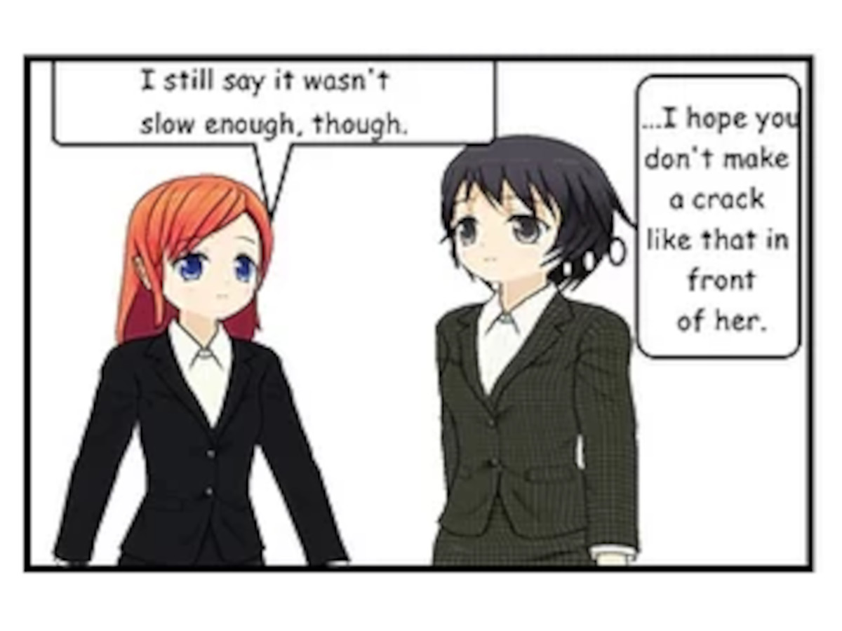 I still say it wasn't slow enough