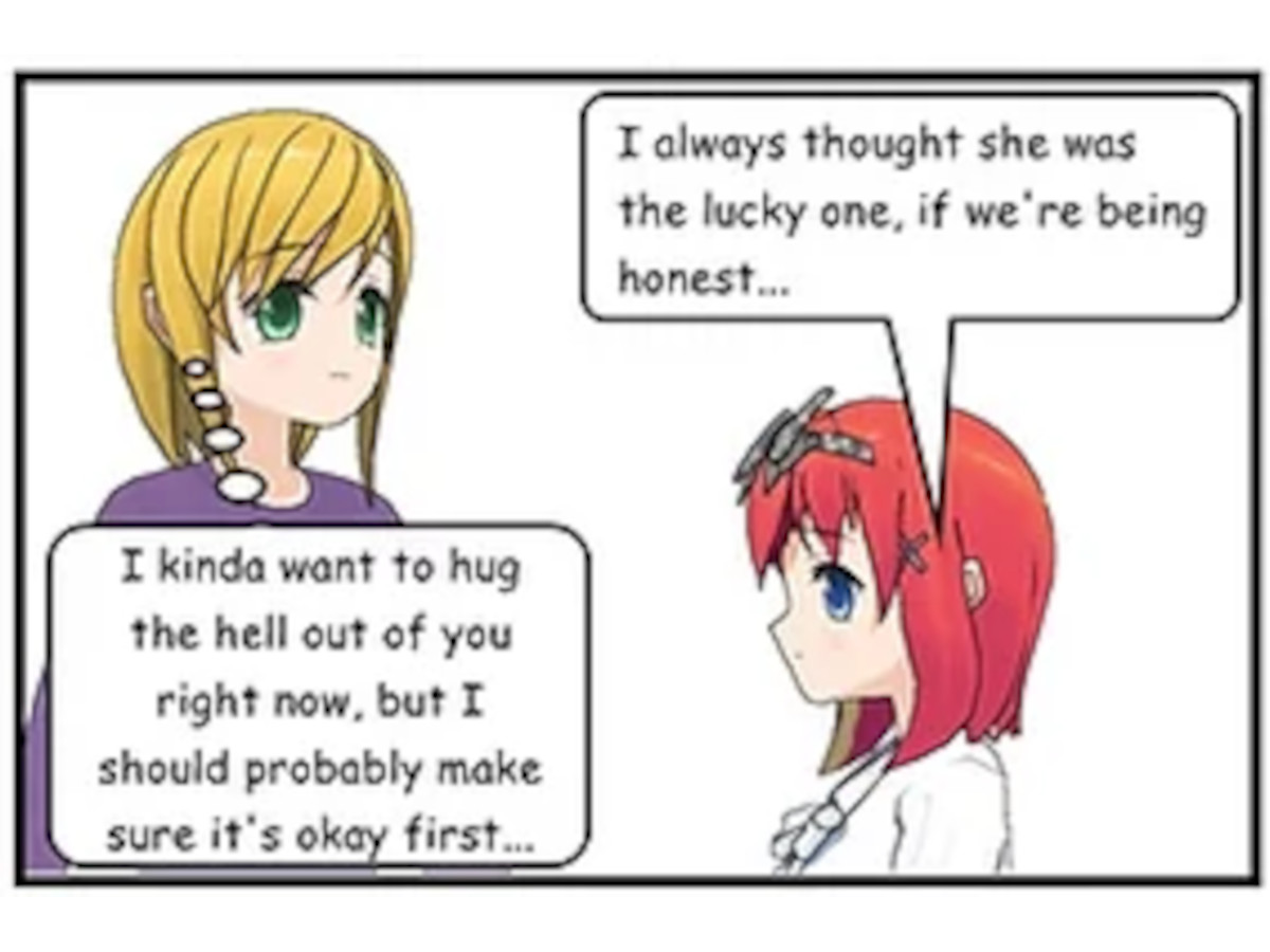 I kinda want to hug you...