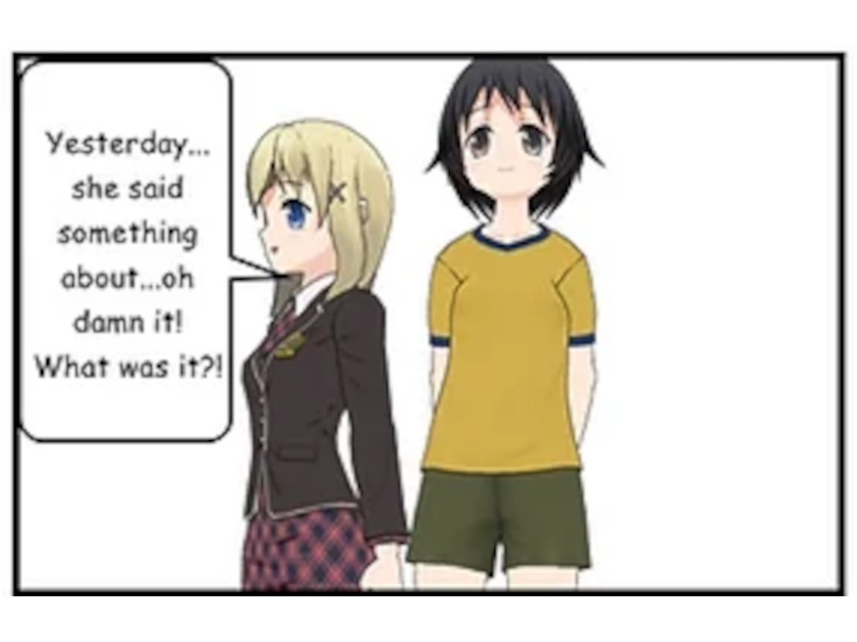 Yesterday she said something about...