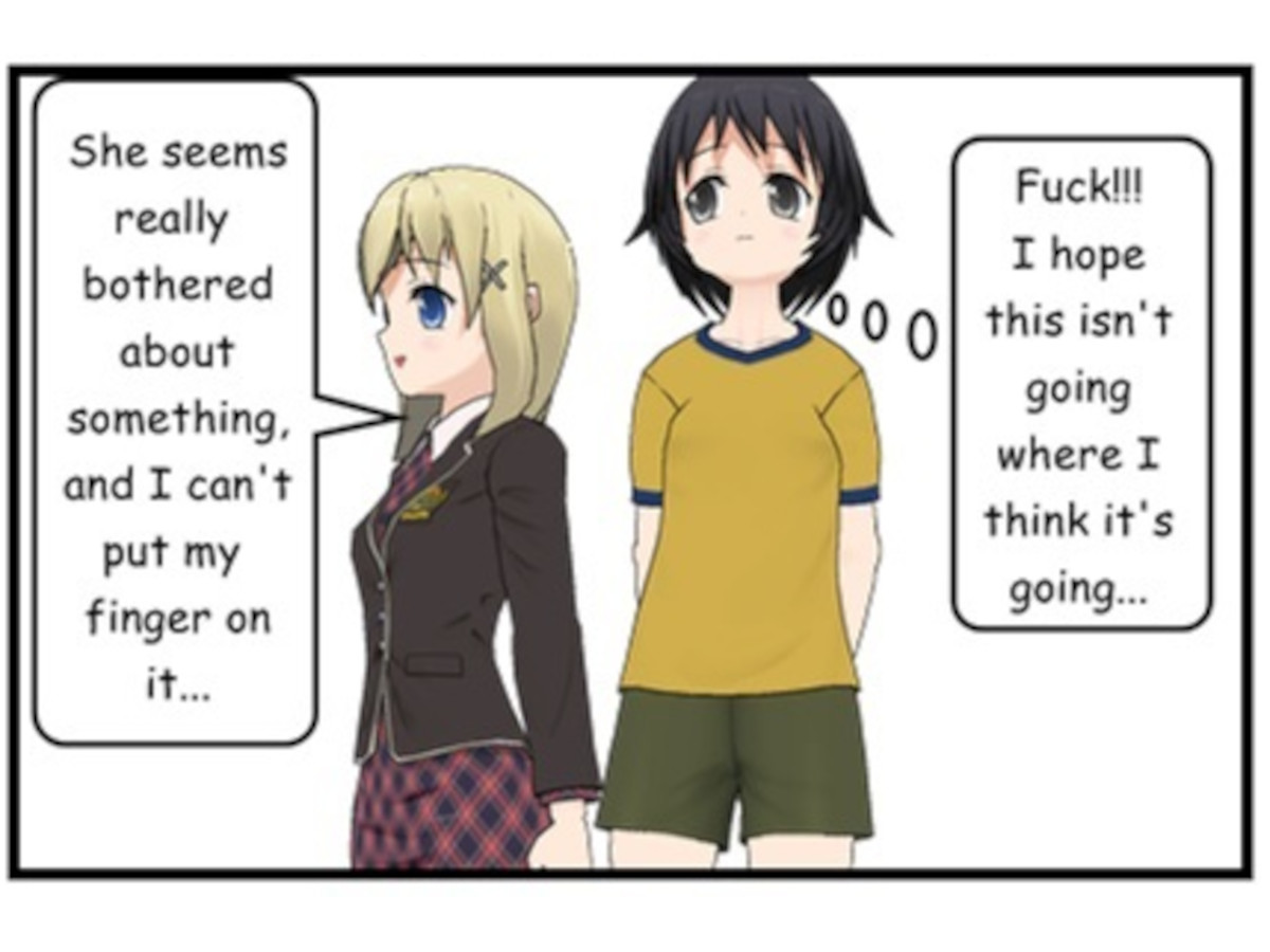 She seems really bothered about something...