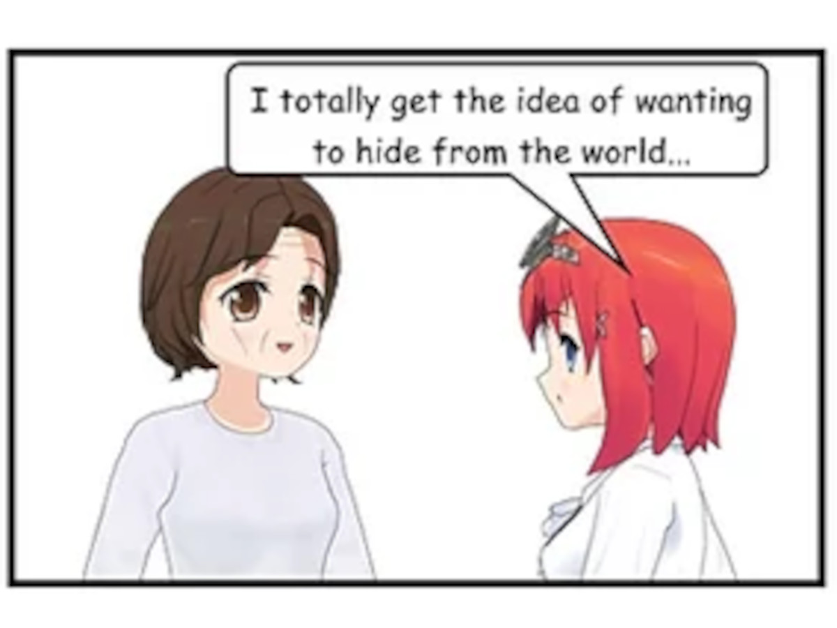 I get wanting to hide from the world...