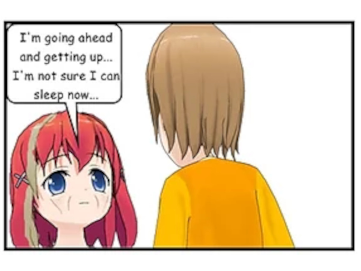 I'm getting up, can't sleep