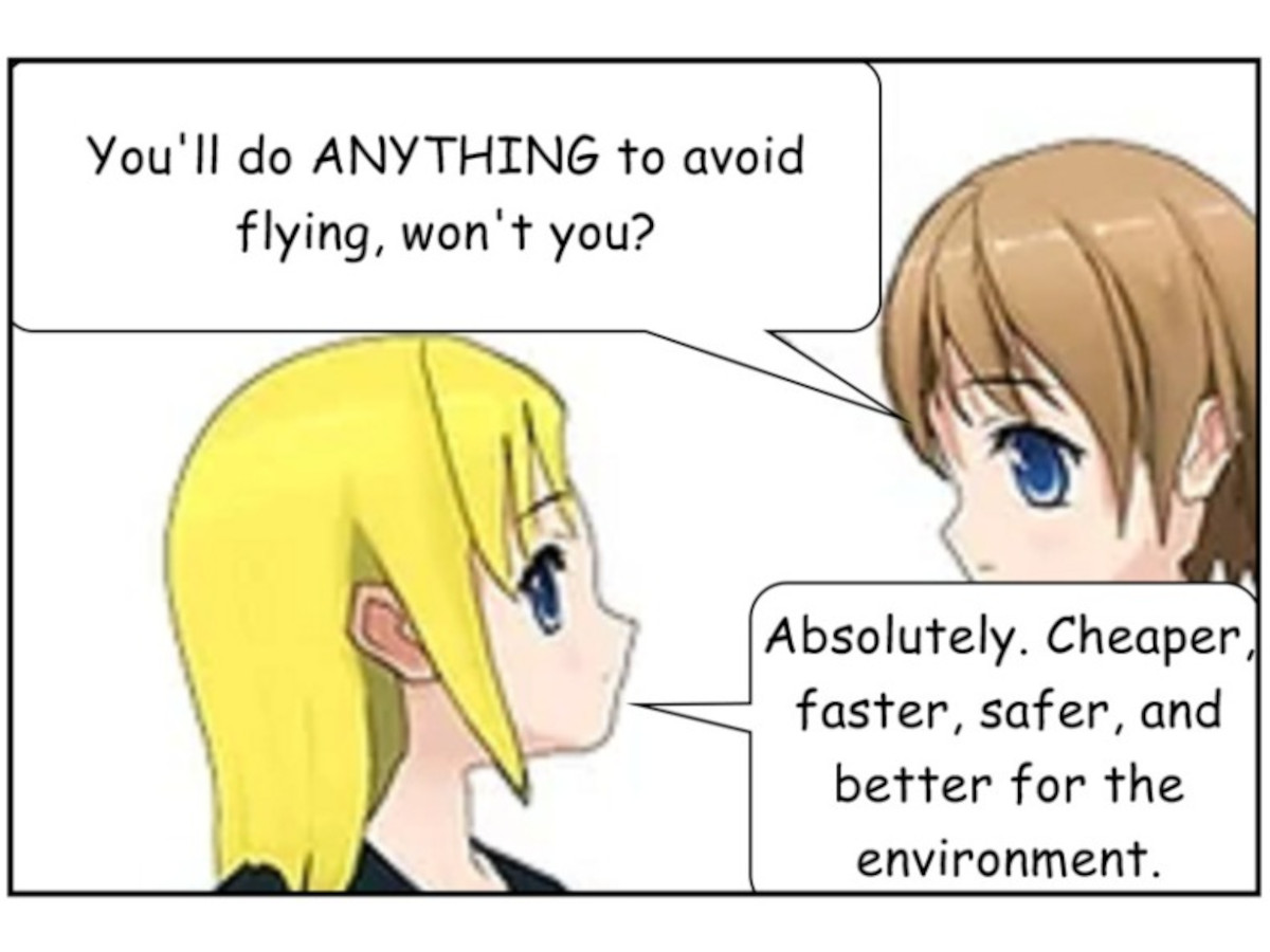 LENORE: It was pretty good... but the in-flight movie was a little awkward...